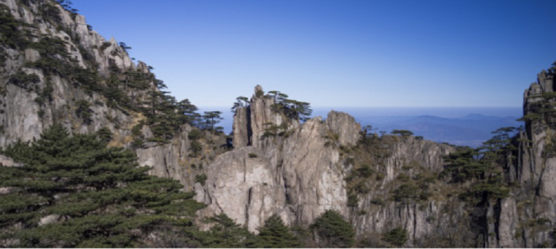 黃山巖石大山圖